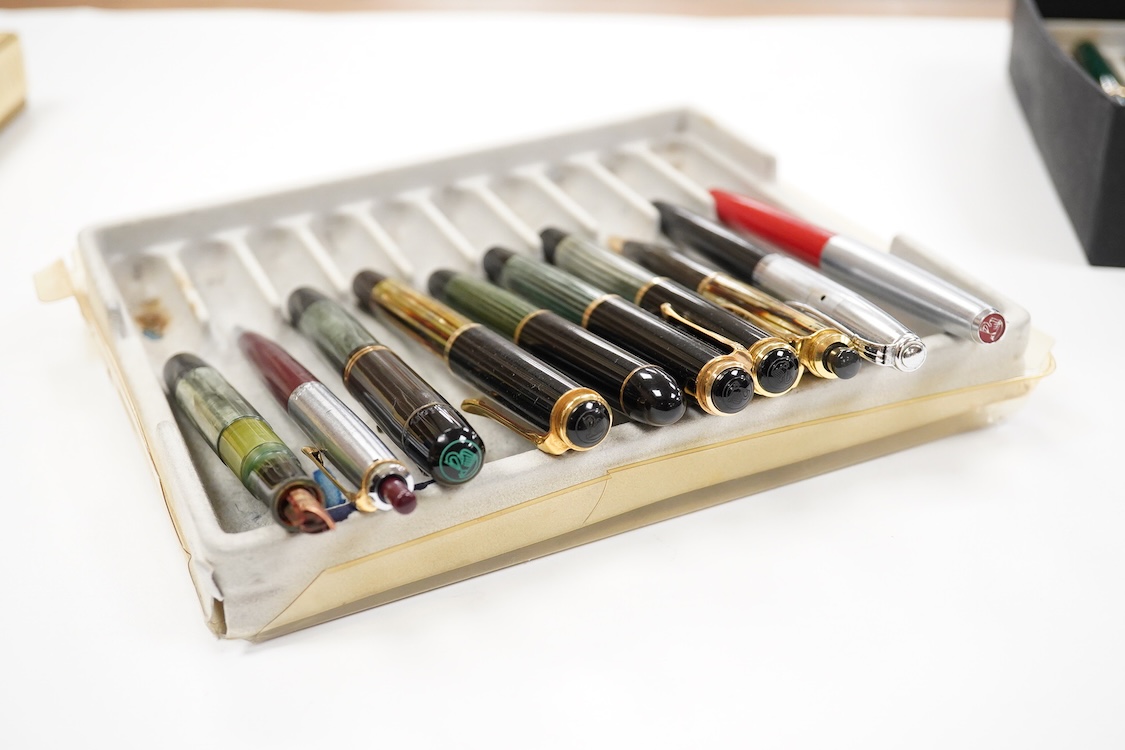 Montblanc and Pelikan fountain pens and associated spares